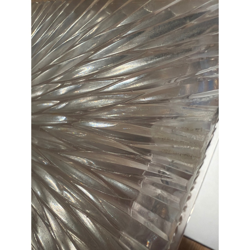 Celebrity Starburst Clear Starburst Cosmetic Vanity Hinged Lid Box Vintage 1960s - Picture 8 of 8